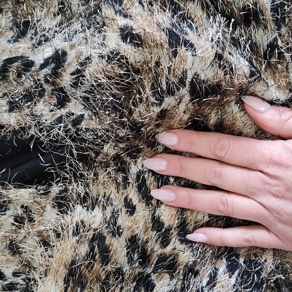 Leopard furry fuzzy jacket - Picture 7 of 7